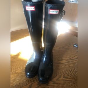Hunter Boots Original Tall Glossy Size 10